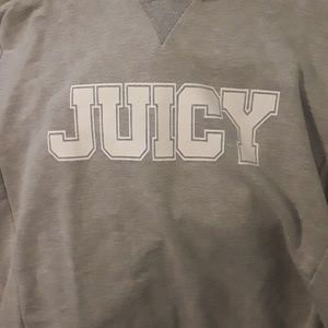 Grey Juicy Couture hoodie worn one time XL